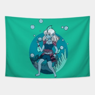 Aquatic Demon Tapestry