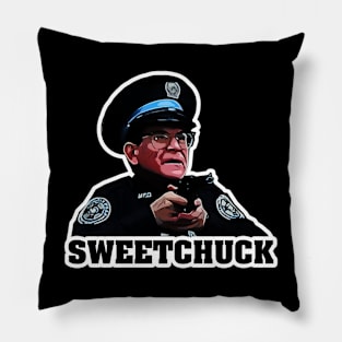 Chuckle in Style: Unveil the Sweetness of Sweetchuck with Our Police Academy T-Shirt! Pillow