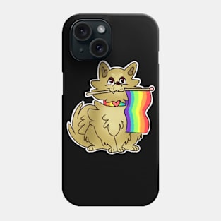 Pomeranian gay pride Phone Case