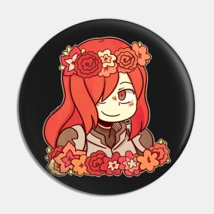 Erza Flower Crown sticker Pin