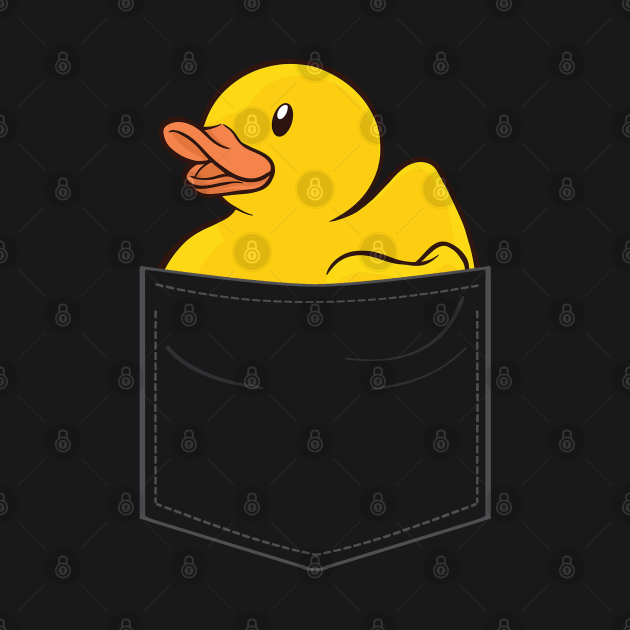 Discover Cute Rubber Duckie Duck Cargo Pocket - Rubber Duck - T-Shirt