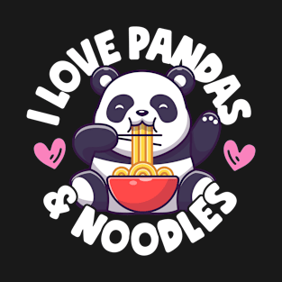 panda/noodles T-Shirt