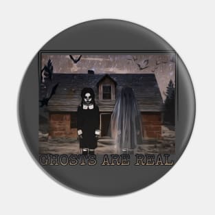 Ghosts are real Halloween aesthetics ghost farmhouse spooky creepy horror Pin