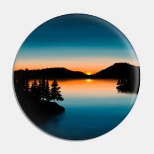 Lake at sunset Pin