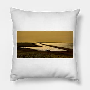 Fleet Lagoon, Chesil Bank, Dorset Pillow