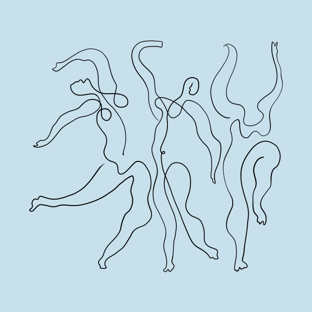 Picasso Line Art - Dancers by shamila