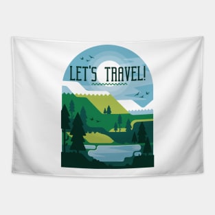 Outdoor Travel Design Tapestry