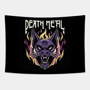 Death Metal Satanic Baphomet Cat Tapestry