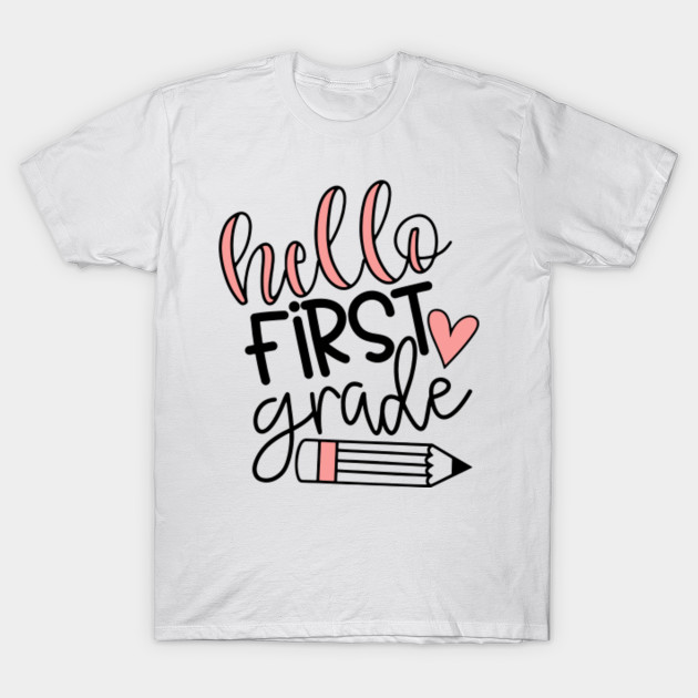 Hello First Grade Shirt Girls Back To School Shirt 1st Grade