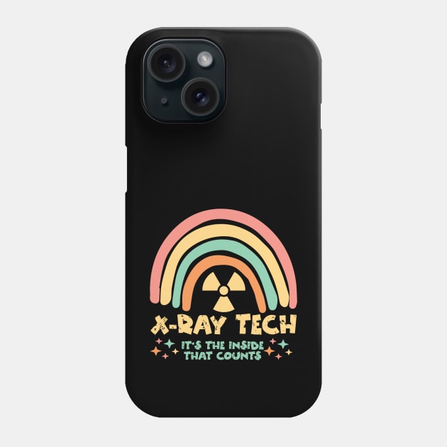 X-Ray Tech Rainbow Phone Case by Teewyld