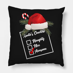 Santa's Checklist Pillow