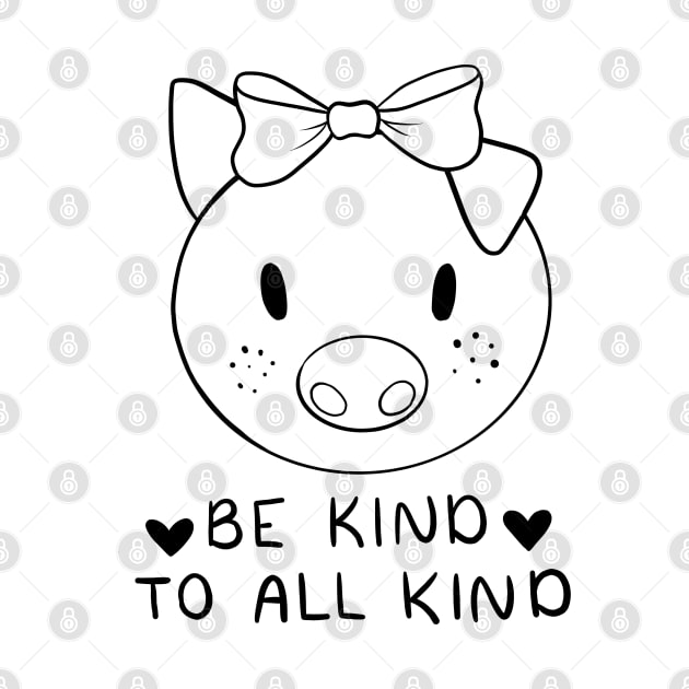 Be Kind To All Kind | Line Art Design by ilustraLiza