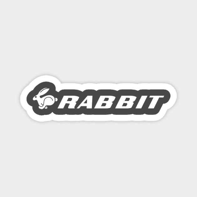 Rabbit Magnet by Printstripe