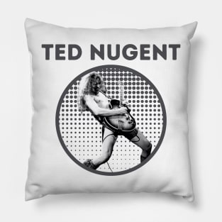 teed nugent || grey Pillow