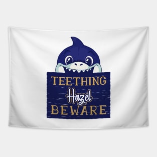 Hazel - Funny Kids Shark - Personalized Gift Idea - Bambini Tapestry