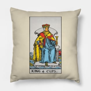 King of cups tarot card Pillow