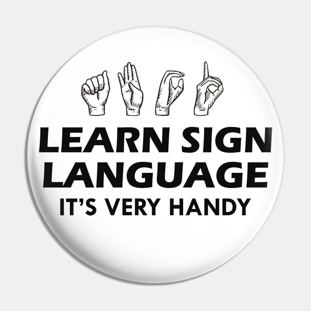 Sign Language - Learn sign language it's very handy Pin by KC Happy Shop