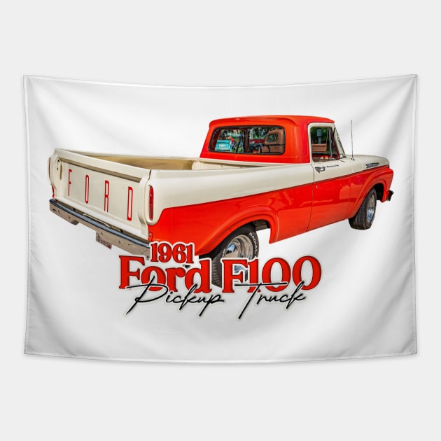 1961 Ford F100 Pickup Truck Tapestry by Gestalt Imagery