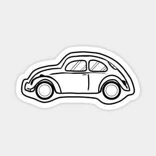 Vintage Car Drawing Magnet