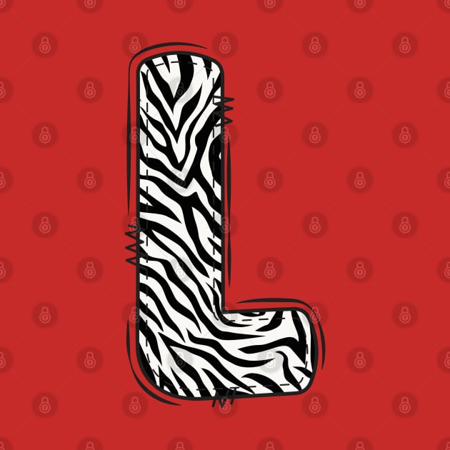 Zebra Letter L by Xtian Dela ✅