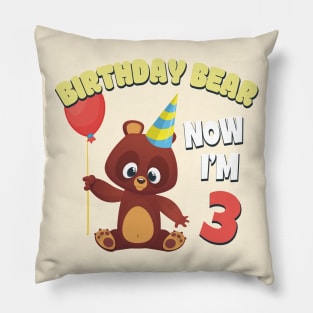 Kids Birthday finally 3 Years old Pillow