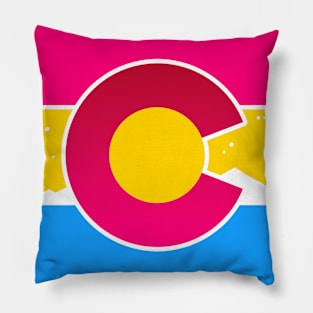 Colorado Flag Pan Pansexual Pride Pillow