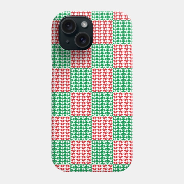 Geometric Xmas Pattern Phone Case by ilhnklv