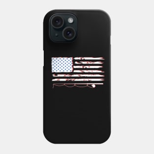 American Flag Fishing Phone Case