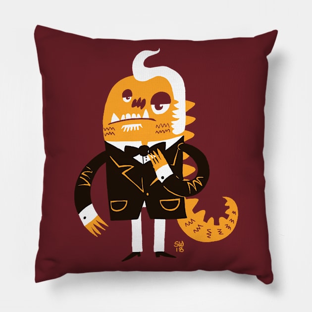 Monster Boy 6 Pillow by washburnillustration