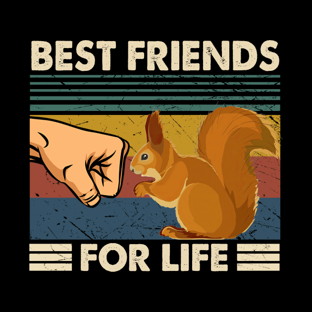 Scurry and Snuggle Chipmunk Best Friends For Life Tee Extravaganza by Kevin Jones Art