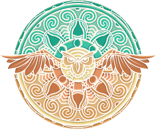 Mandala Owl Magnet