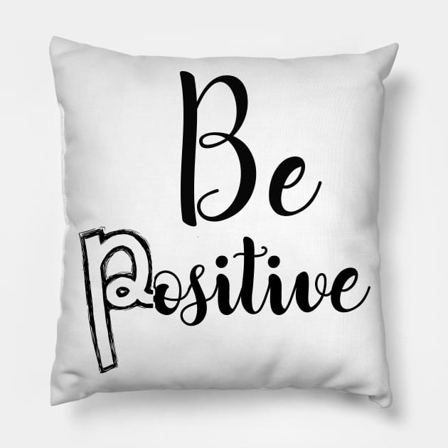 be positive Pillow by sarahnash