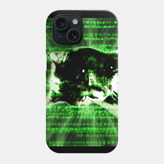 Matrix cat Phone Case by AnnArtshock