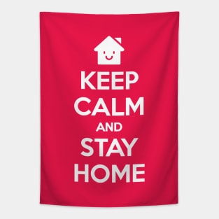 KEEP CALM AND STAY HOME Tapestry