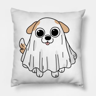 ghost dog Pillow