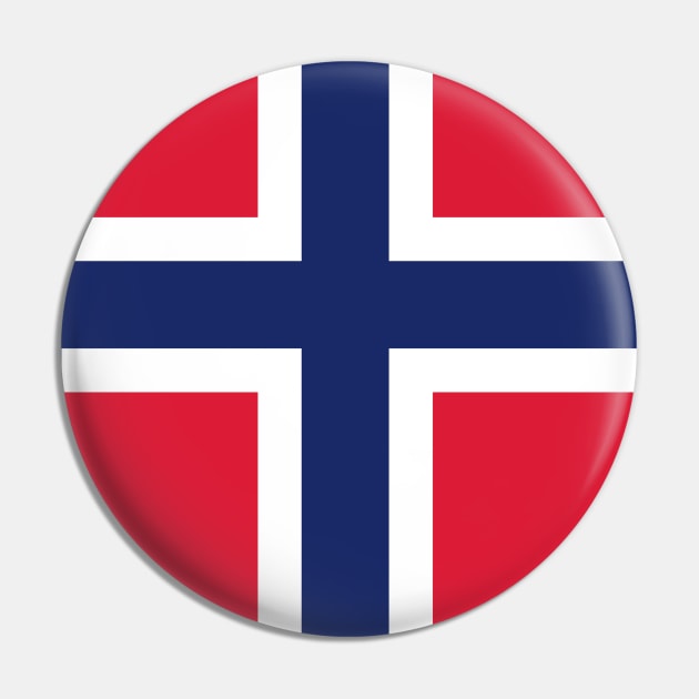 Norway Flag Emblem Pin by SLAG_Creative