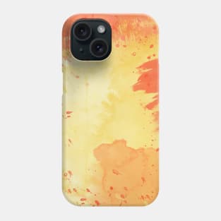 Orange splash watercolour Phone Case