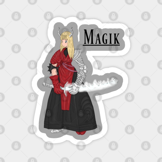 Magik Tactics Magnet by GingerCatGirlPrime 