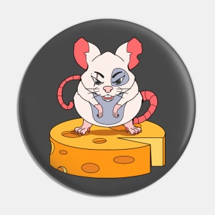 Rat Cheese Funny Pin