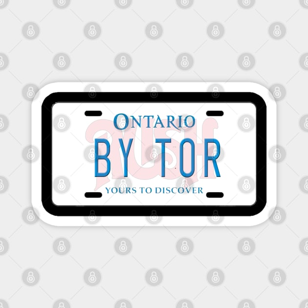 By Tor License Plate Magnet by RetroZest