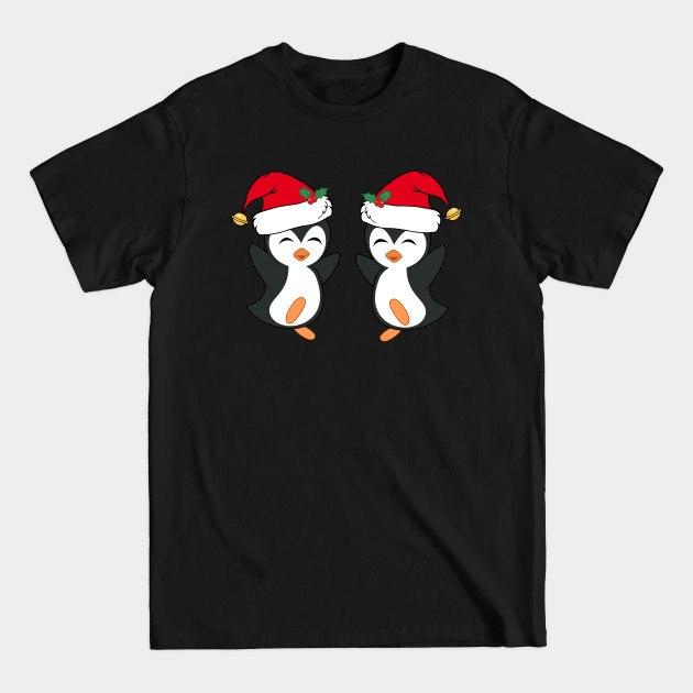 Discover Cute Christmas Penguins - Christmas Penguin - T-Shirt