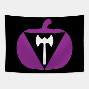 Halloween Pumpkin LGBT Flag Labrys Lesbian Tapestry