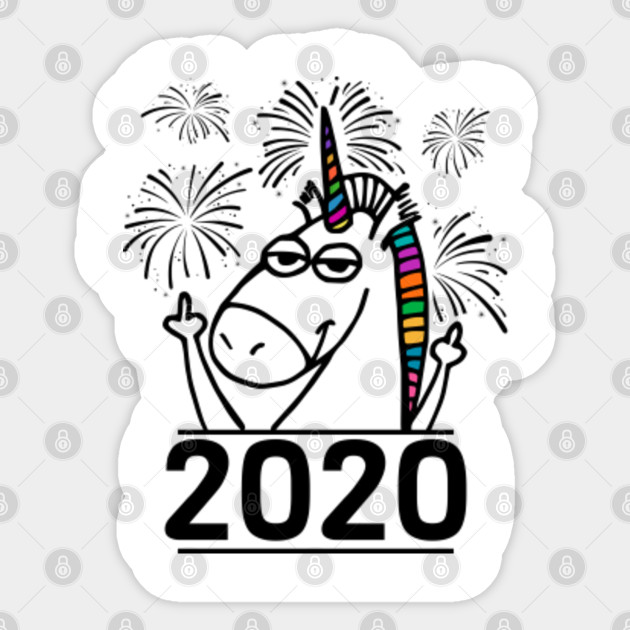 Happy New Year 2020 Funny Unicorn Shirt Men And Women Happy New