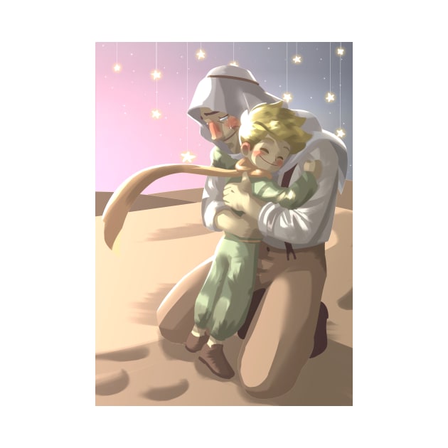 Little Prince hugging by 	 FatharaniYasmin