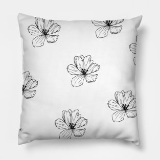 Black and white pattern Pillow