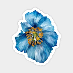 Blue Poppy Magnet