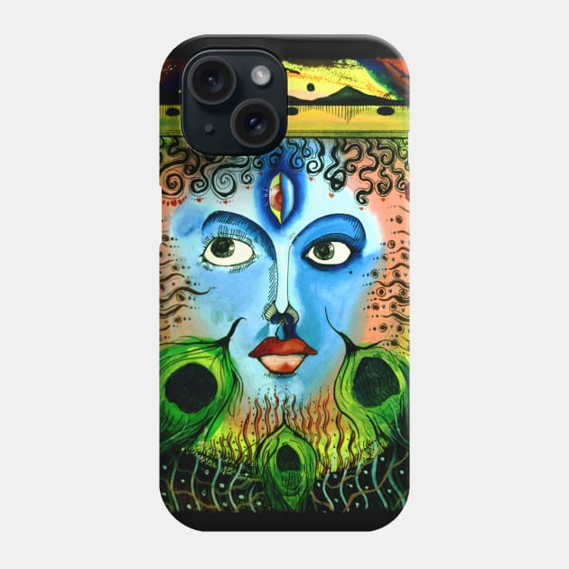 Dance of Krishna Phone Case by Temple of Being