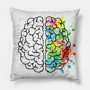 Artistic And Logical Brain Pillow