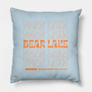 Bear Lake Utah Summer of Love Retro Vibe Pillow