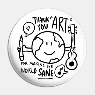 Thank You Art! Pin